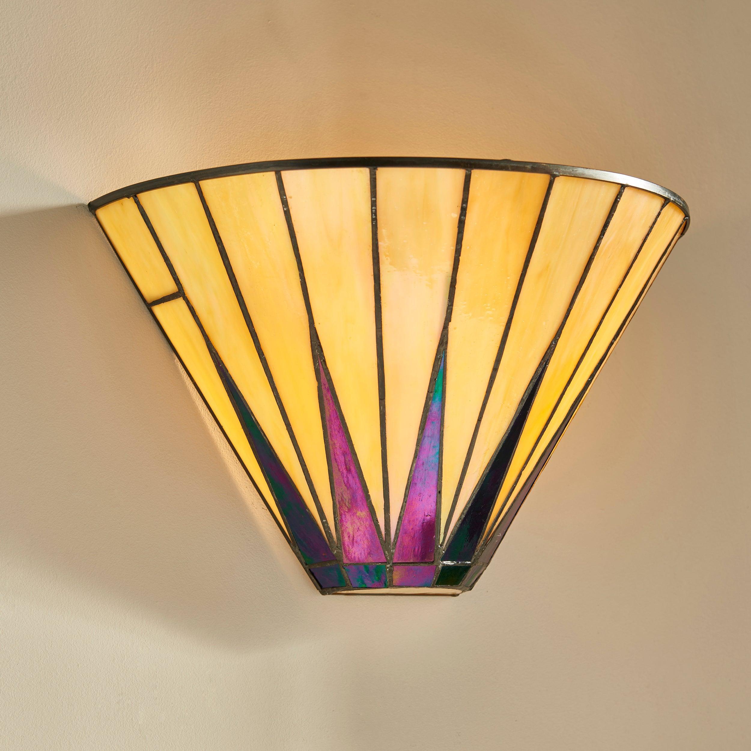 Interiors 1900 Dark Star Tiffany Wall Light