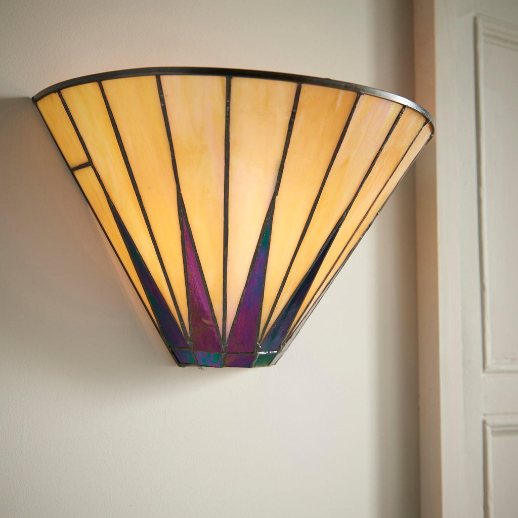 Interiors 1900 Dark Star Tiffany Wall Light