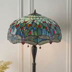 Lampada da terra Tiffany Blue Dragonfly Interiors 1900