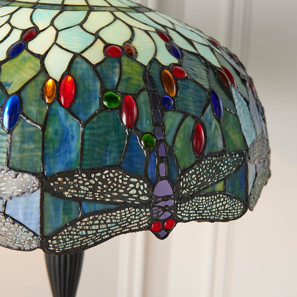 Lampada da terra Tiffany Blue Dragonfly Interiors 1900