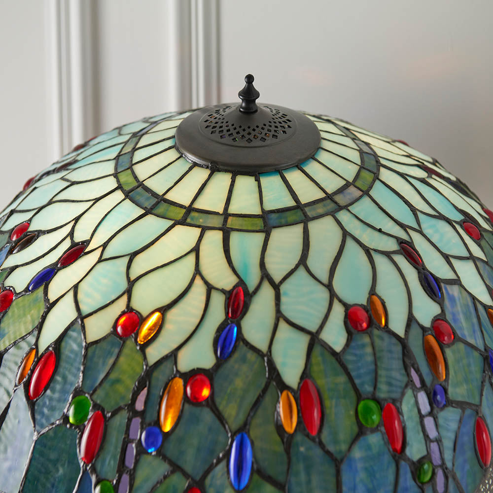 Lampada da terra Tiffany Blue Dragonfly Interiors 1900