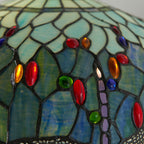 Lampada da terra Tiffany Blue Dragonfly Interiors 1900