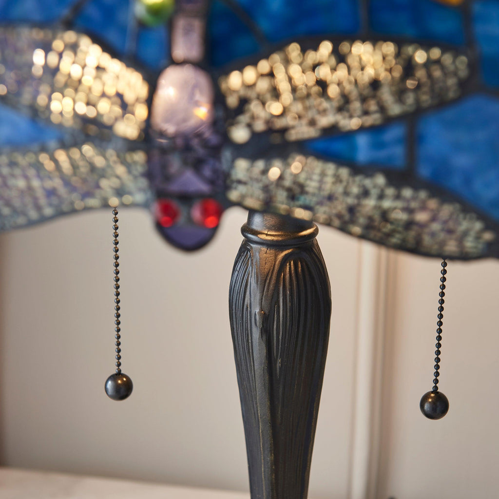 Lampada da Tavolo Tiffany Blue Dragonfly Interiors 1900