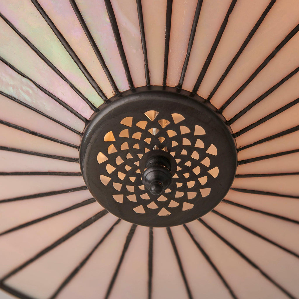 Interiors 1900 Fargo Flush Tiffany Lampada da Soffitto