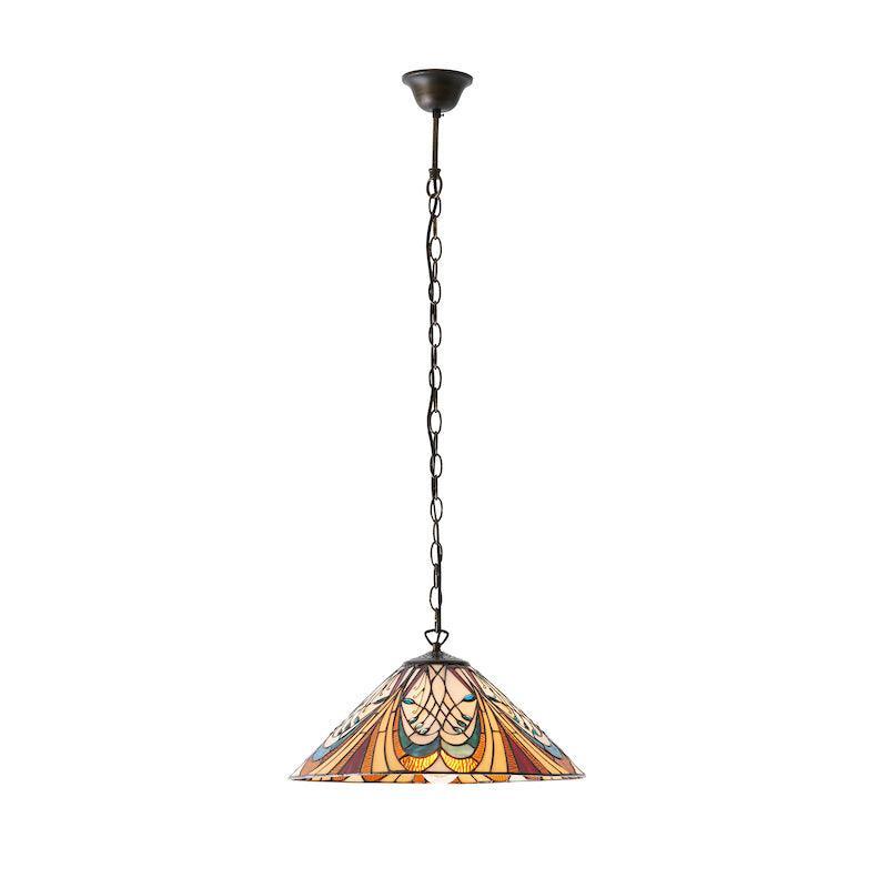 Hector Medium Tiffany Lampada da Soffitto, attacco per una lampadina