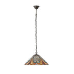 Hector Medium Tiffany Lampada da Soffitto, attacco per una lampadina
