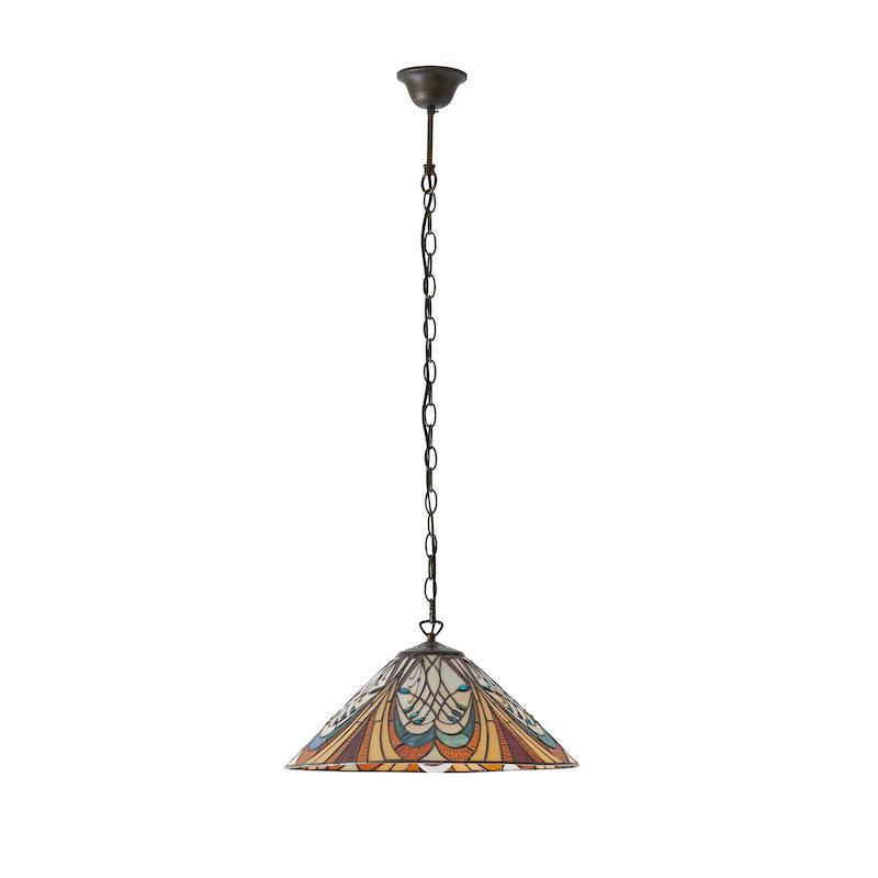 Hector Medium Tiffany Lampada da Soffitto, attacco per una lampadina