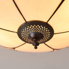 Interiors 1900 Ingram Grande Lampada da Soffitto Tiffany Flush