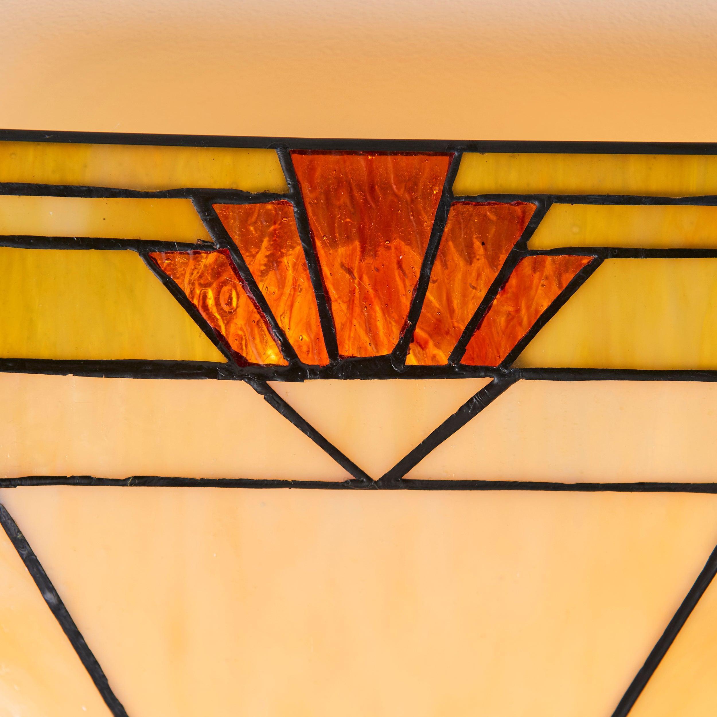 Interiors 1900 Nevada Grande Lampada da Soffitto Tiffany Flush