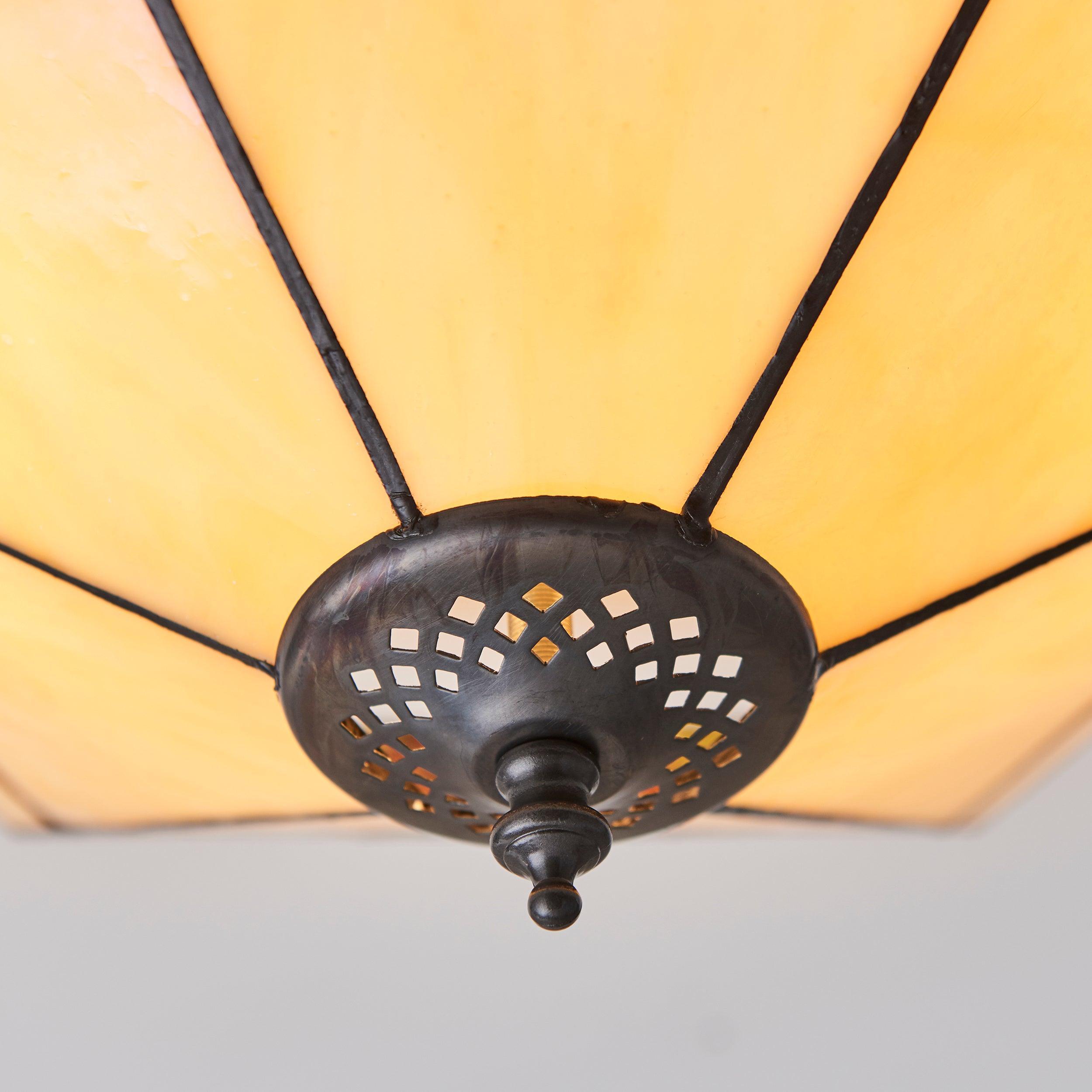 Interiors 1900 Nevada Grande Lampada da Soffitto Tiffany Flush