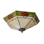 Interiors 1900 Nevada Grande Lampada da Soffitto Tiffany Flush