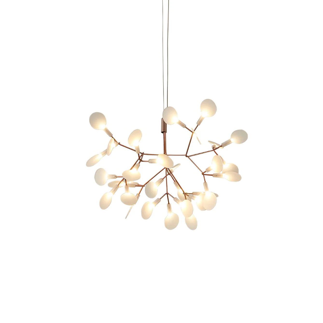Lampadario in Acrilico a Petali di Rosa Modish