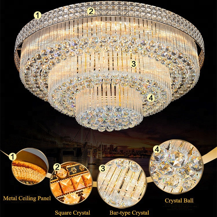 Lampadario a Cristallo Multi Livello