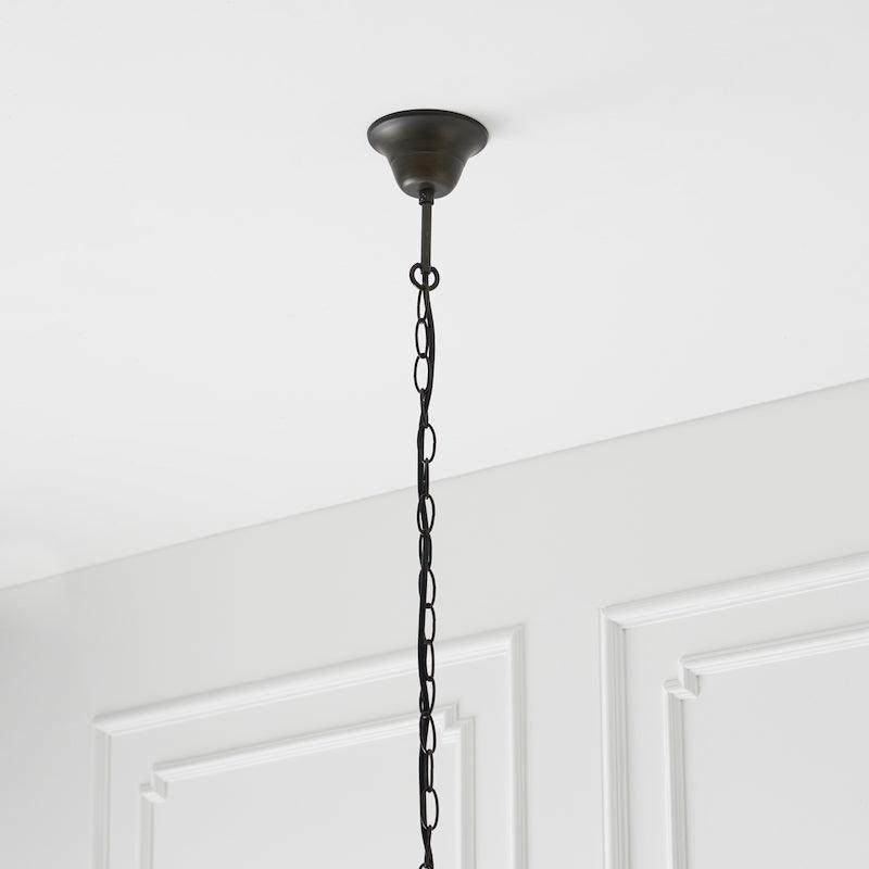 Luce da Soffitto Tiffany Grande Libellula Blu - Attacco per 3 Lampadine