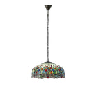 Lampadario Tiffany Grande Libellula Blu - Attacco per 1 Lampadina