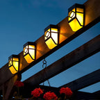 Lampada da parete solare a LED – Risparmio energetico e resistente alle intemperie | Set da 2 per esterni