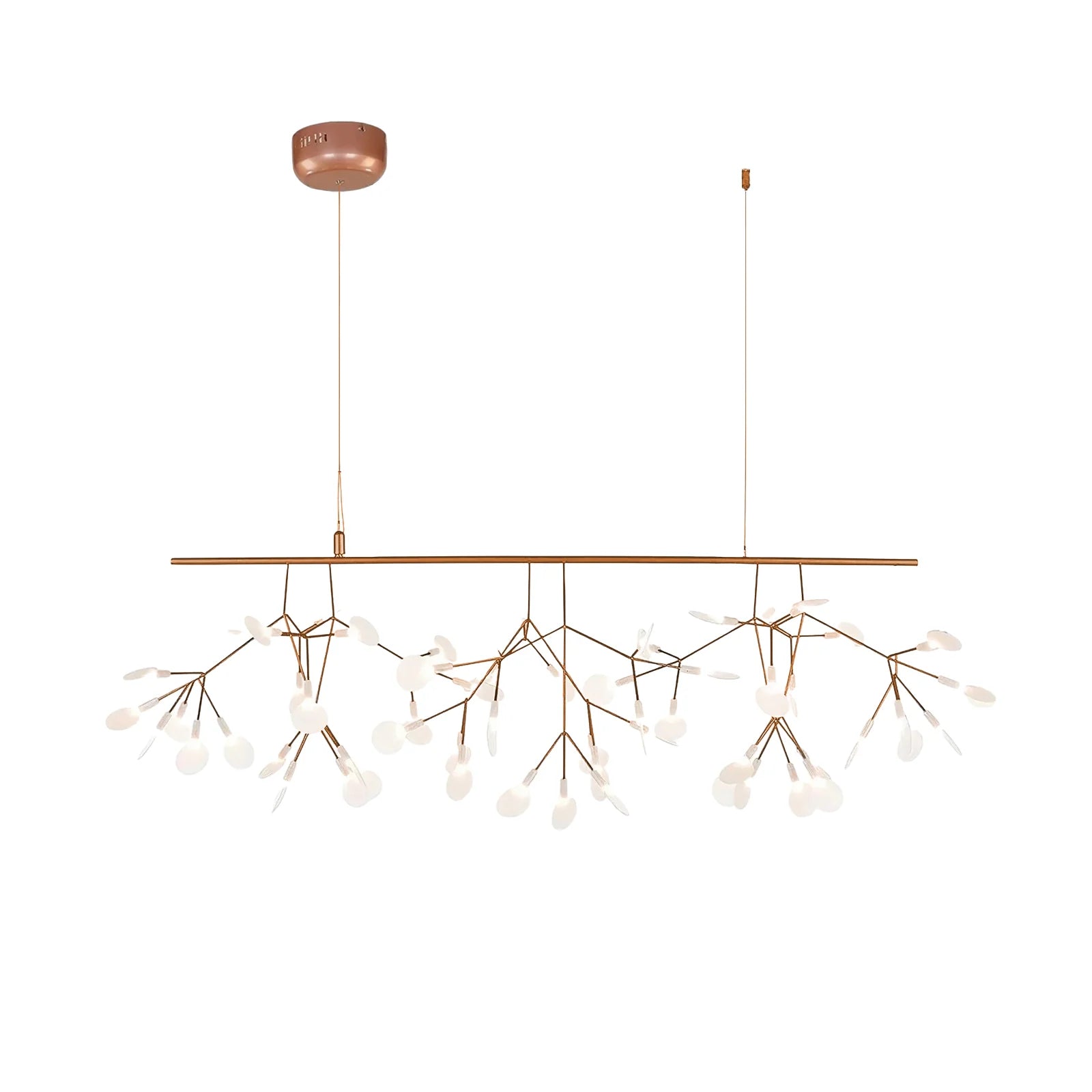 Lampadario in Acrilico a Petali di Rosa Modish