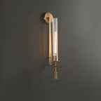 Lampada da Parete Vintage in Vetro per Candele