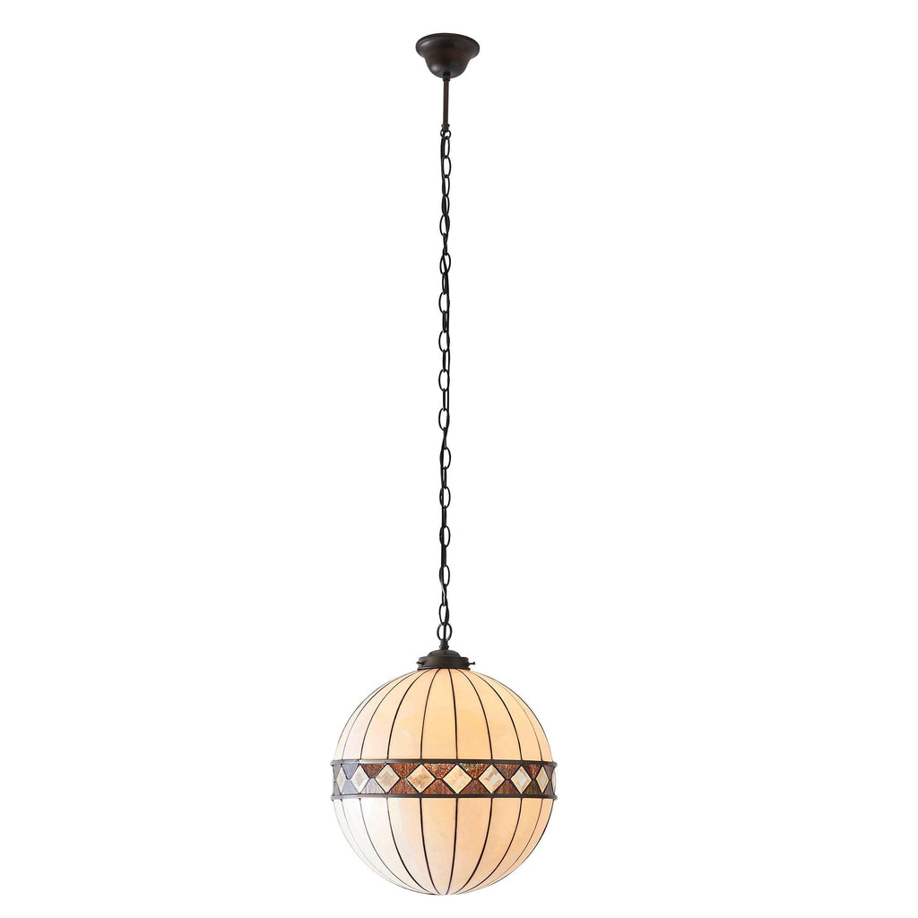 Interiors 1900 Fargo Lampadario Tiffany Globe Medio