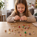 Calendario dell'Avvento con braccialetto di Natale da 24 giorni – Set di gioielli fai da te per ragazze