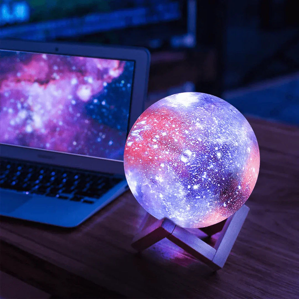 Frendorf | Lampada notturna a motivo stellare | Controllo touch, ricaricabile