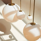 Lampada a Sospensione Minimalista in Ottone