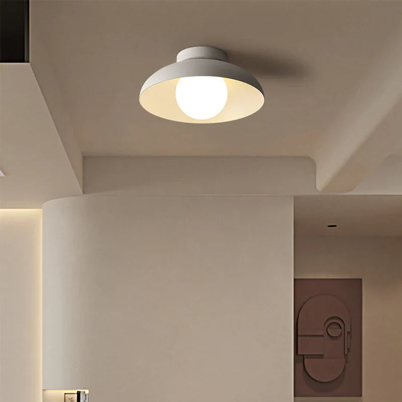 Lampada da soffitto moderna rotonda in metallo