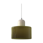 Lampada a sospensione in vetro – Elegante lampada cilindrica per ambienti accoglienti