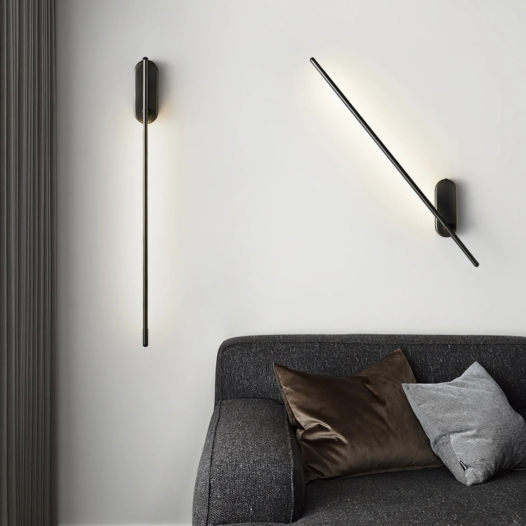 Lampada da Parete Lineare Metallica Regolabile