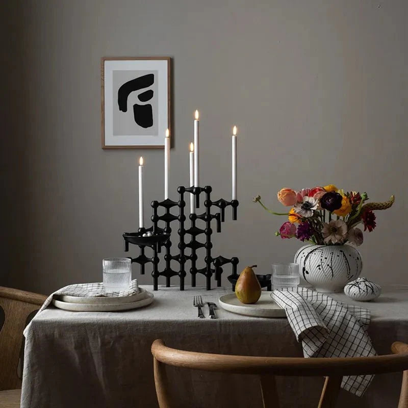 LumeCraft – Porta Candela Astratto con Design Scultoreo e Moderno
