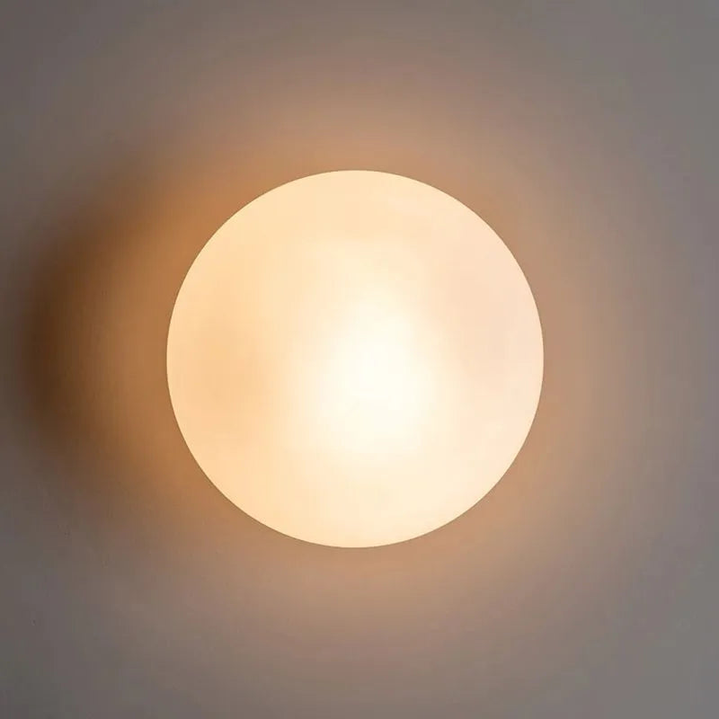 Lampada da Parete LED in Metallo e Vetro a Forma di Globo Moderna Valentina