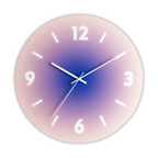 Tramonto - Orologio da Parete Design in Vetro