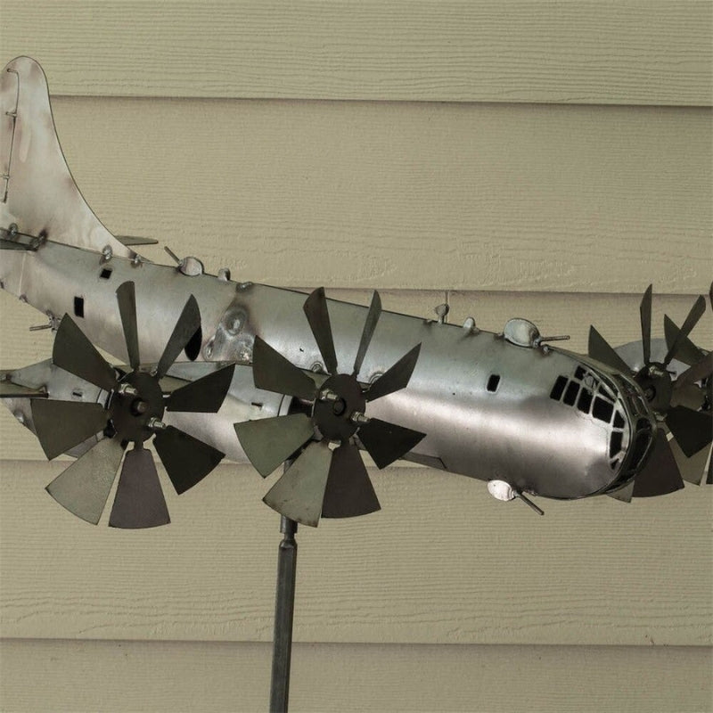 AeroSpin – Mulino a vento decorativo in design aereo per il giardino