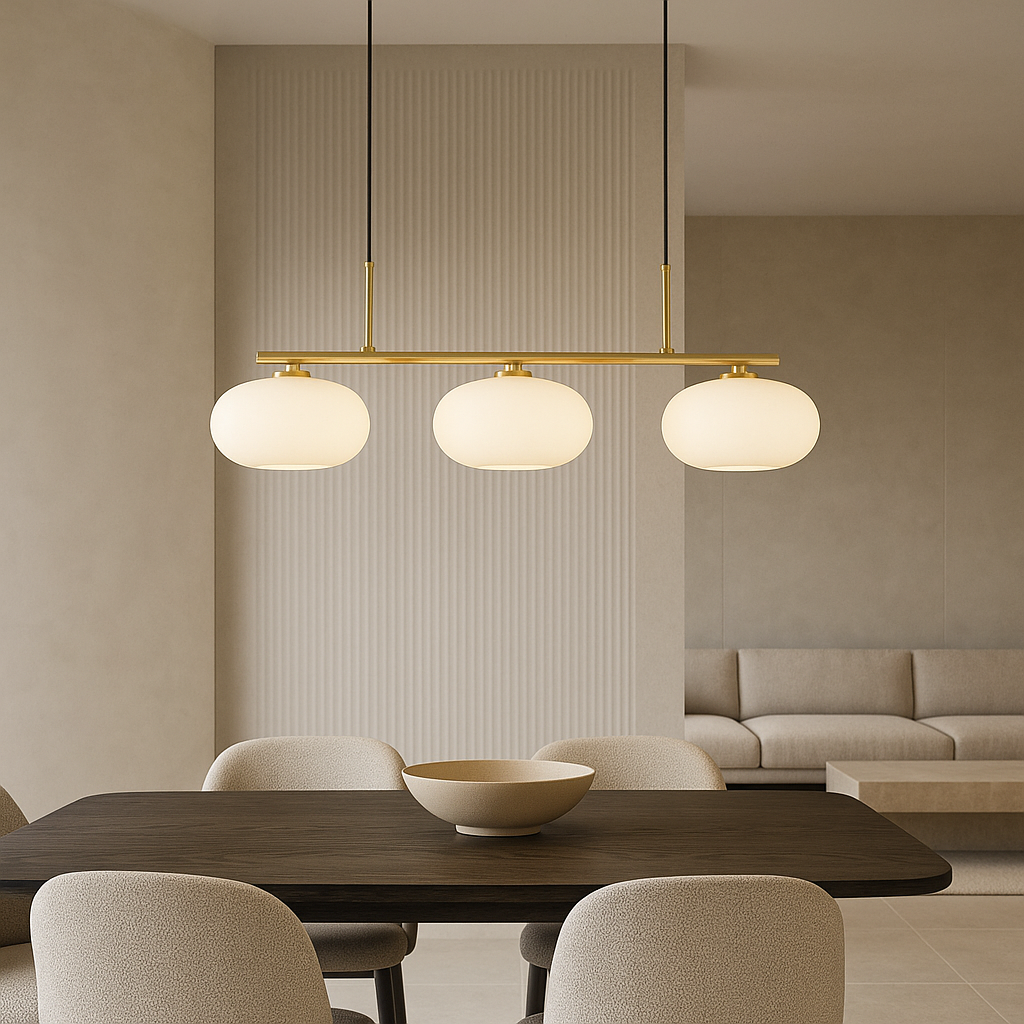 Moderno Lampadario Bauhaus a 3 Luci