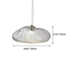 Lampada a sospensione a forma di nuvola minimalista moderna in vetro con 1 luce per soggiorno