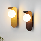 Applique da Parete Globo in Legno Scandinavo LED 1 Luce