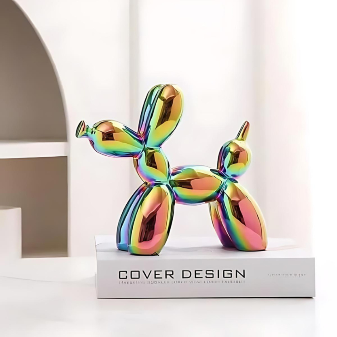 Nyxis - Scultura Decorativa in Ceramica Cane Palloncino