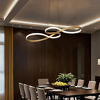 Lampada a sospensione LED con design di note musicali moderne