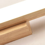 Lampada da parete LED a striscia lunga in legno minimalista nordico