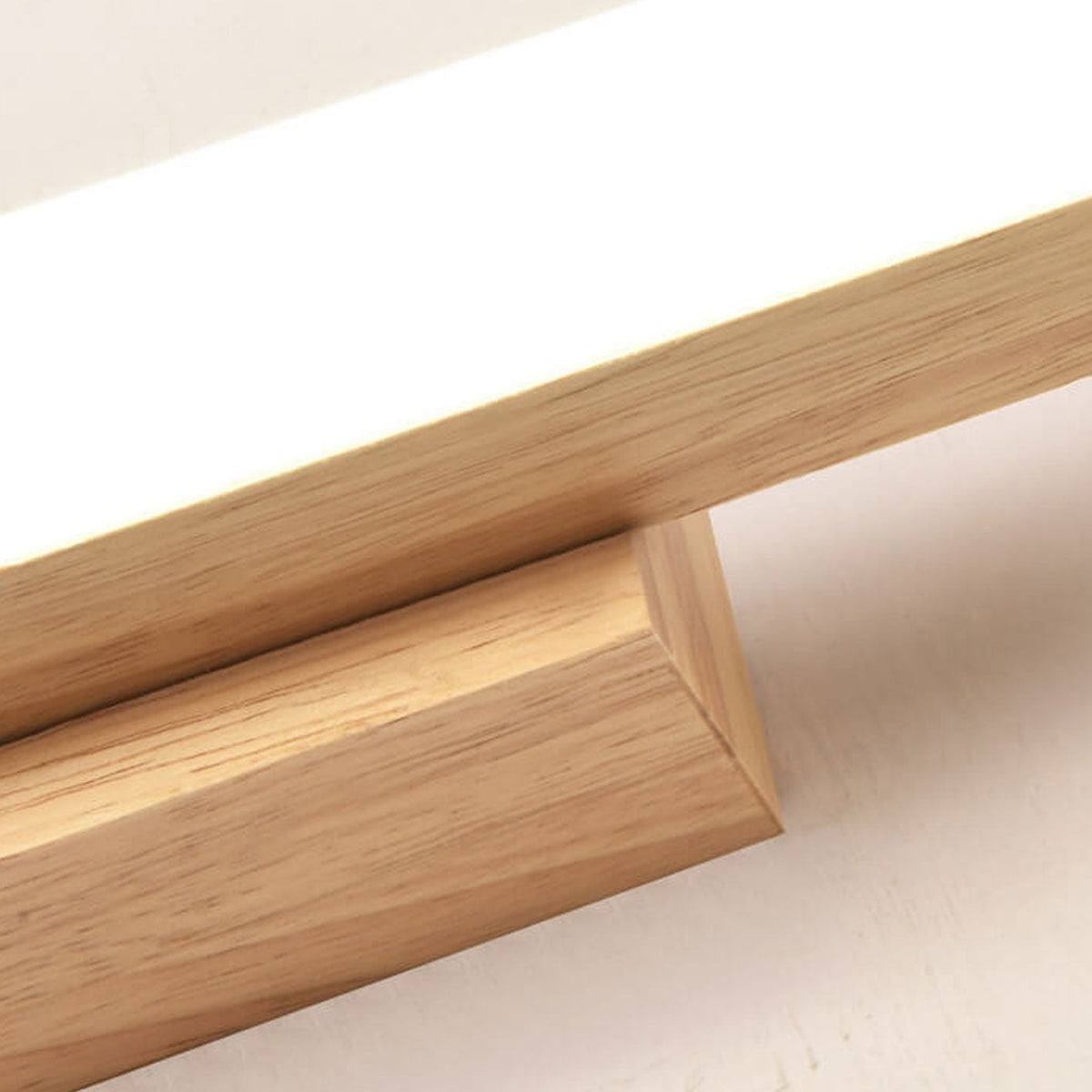 Lampada da parete LED a striscia lunga in legno minimalista nordico