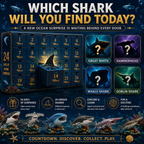 🔥50% di sconto solo per oggi-🦈 Calendario dell'Avvento Shark World 2026