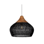 BistroBeam Light - Moderna Lampada a Sospensione in Rattan