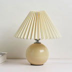 Lampada da Tavolo Ceramica Pieghettata Minimalista Nordica a 1 Luce