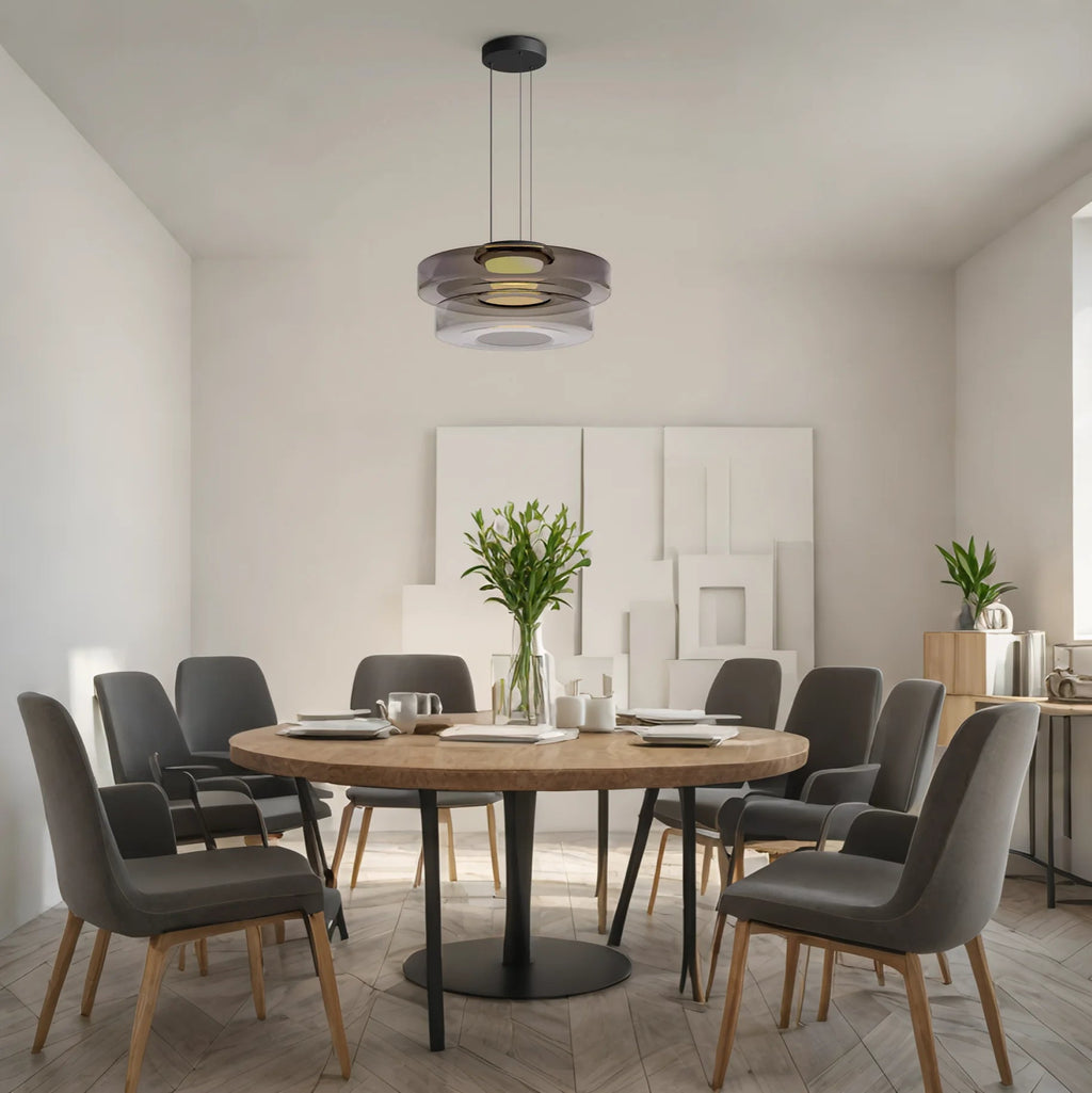 Lampada a Sospensione in Vetro Stile Bauhaus