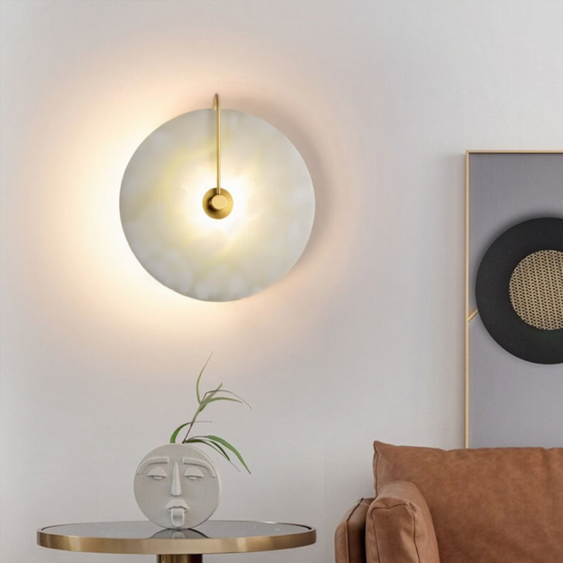 Lampada da Parete in Alabastro Nordico