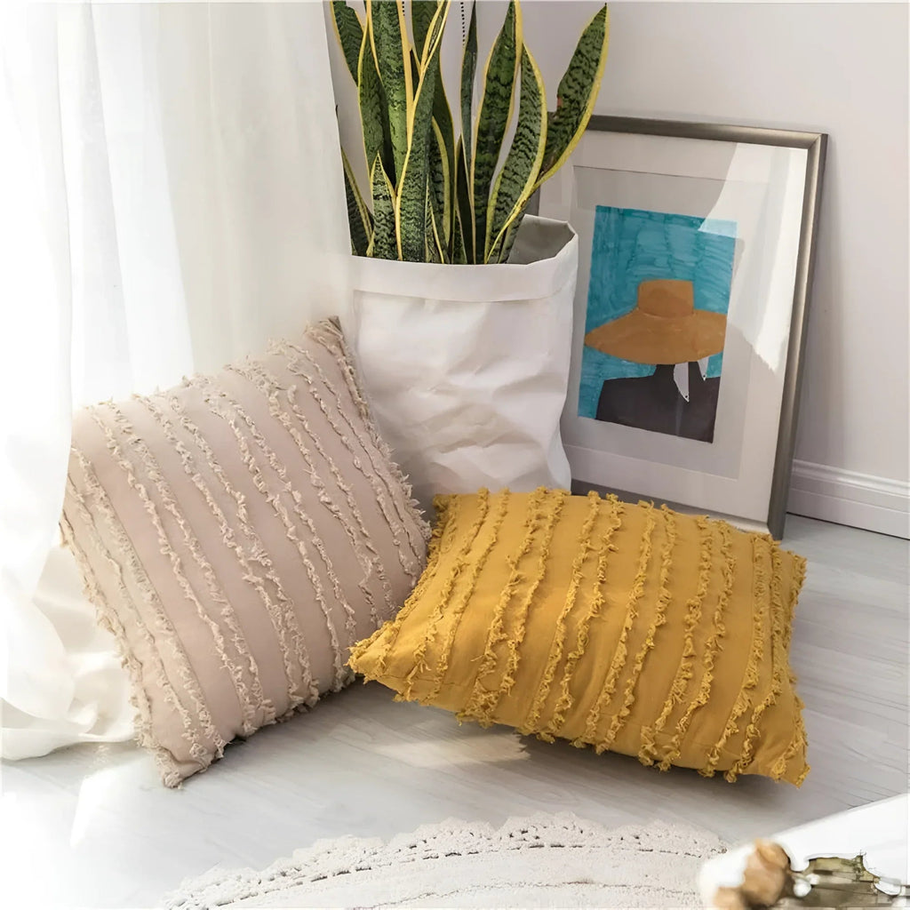 Copriletto Boho con Frange
