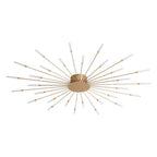 Wesley Flush-Mount Ceiling Light Fuochi d'Artificio, Nero/Oro