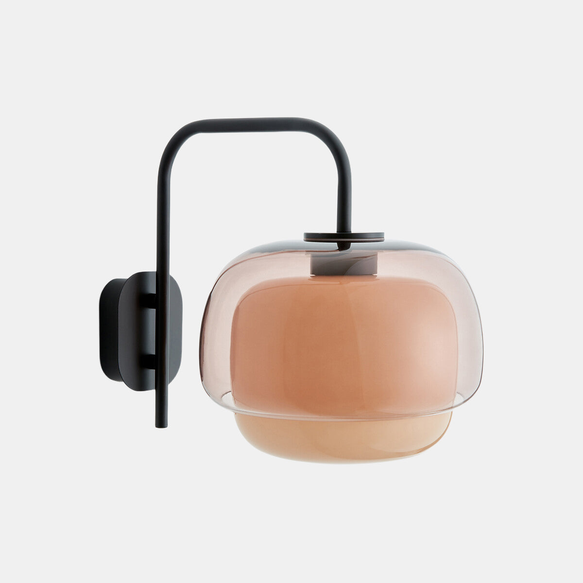 Lampada da parete in vetro vintage moderno colorato Orbit