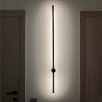 Ray Minimalista LED Applique da Interni Nero