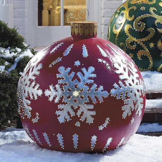FestiGlow - pallone di Natale gonfiabile resistente alle intemperie per feste all'aperto
